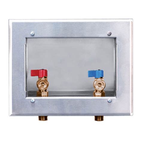 stainless steel washing machine outlet box|shallow washing machine outlet box.